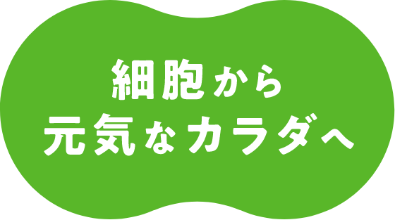 細胞から元気なカラダへ