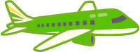 飛行機のイラスト