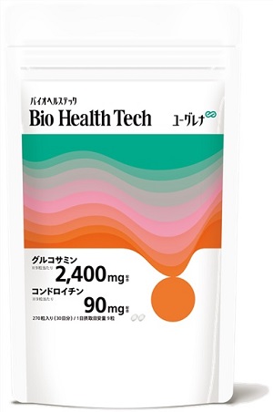 「ユーグレナバイオヘルステック　グルコサミン2,400㎎＆コンドロイチン90㎎」商品イメージ