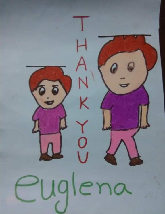 世界ビスケットの日に子どもたちが描いてくれたメッセージ
