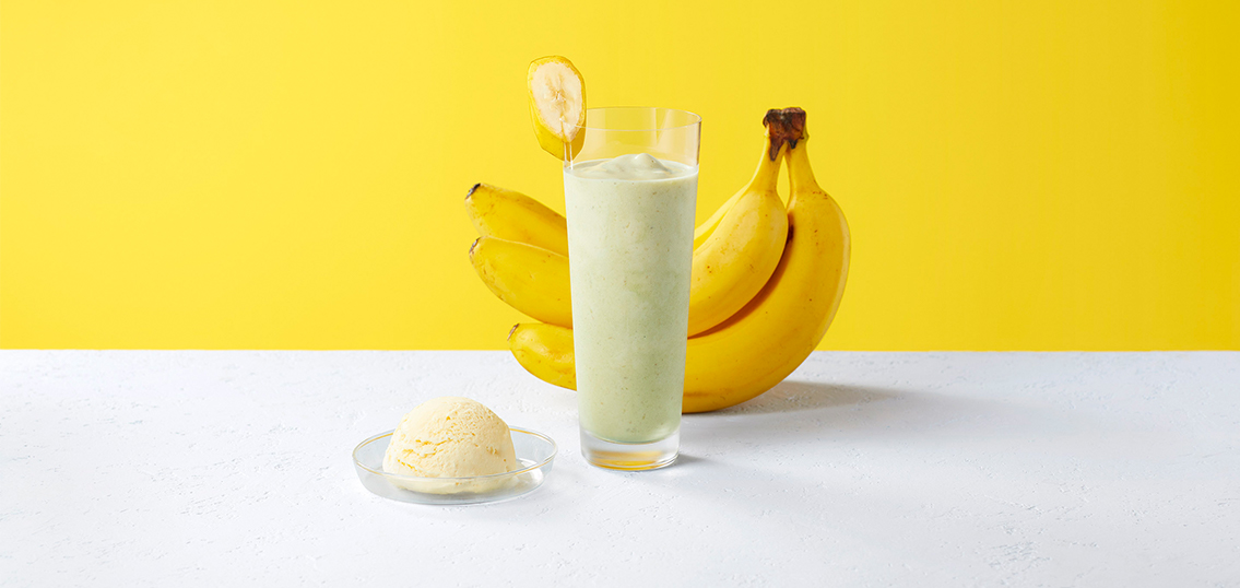 Green banana vanilla smoothie [Euglena for the body]