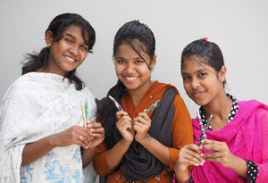 Photo-9: Children making pens