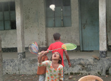 Photo-3: Children enjoying badminton