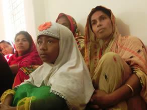 Photo-3: Mothers listening to the explanation of the program