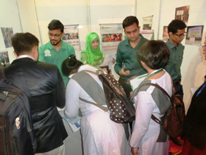 Photo-1: Our local staff explaining the program to students