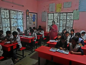 Photo-6: Children sitting by gender