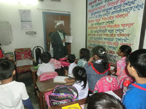 Photo-5: Principal Moinul giving lessons