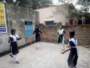 Photo-5: Jumping rope with a friend