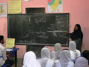 Photo-8: Children learning about the causes of cyclones