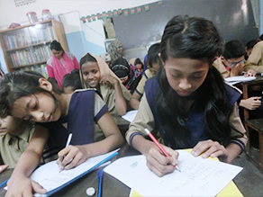 Photo-6: Children answering the quiz