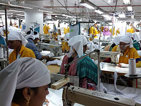 Photo-5: Work at a garment factory