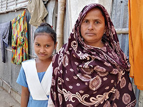 Photo-3: Aesha and her mother, Amas