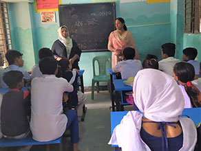 Photo-6: Classroom class before school closure ②