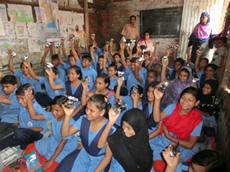 Euglena cookies to MSS students and smiles of children